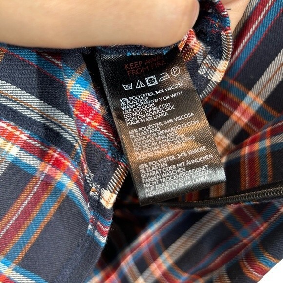 Urban Outfitters Urban Renewal Plaid Tartan Mini Dress S Academia Grunge Red - Picture 2 of 6